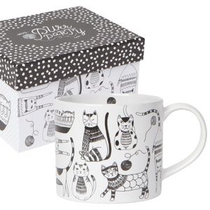Coffee Mug in Box Purr Party NWT 14 oz Cats